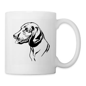 Bayerischer Gebirgsschweißhund - Tasse - Weiß - Rechts