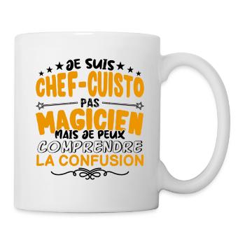 Chef-Cuistot pas Magicien | le Meilleur Chef-Cuis - Mug blanc - blanc - Droite