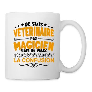 Vétérinaire pas Magicien | le Meilleur Vétérinair - Mug blanc - blanc - Droite