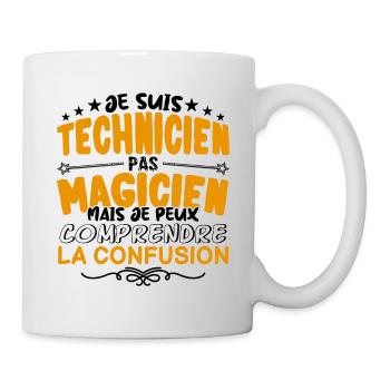 Technicien pas Magicien | le Meilleur Technicien - Mug blanc - blanc - Droite