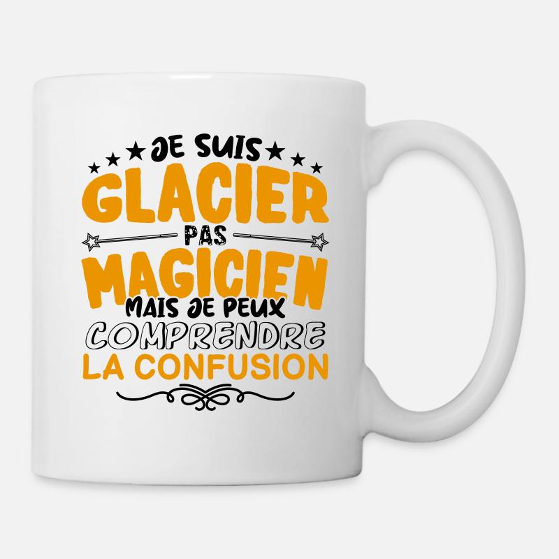 Glacier pas Magicien | le Meilleur Glacier cadeau - Mug blanc - blanc