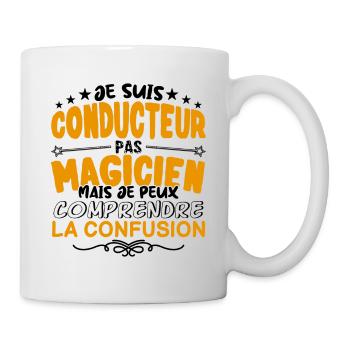 Conducteur pas Magicien | le Meilleur Conducteur - Mug blanc - blanc - Droite