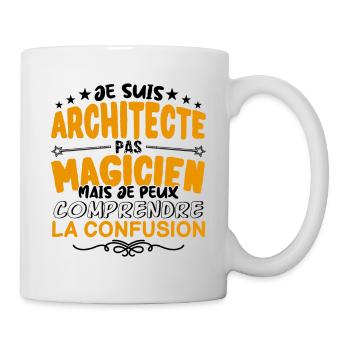 Architecte pas Magicien | le Meilleur Architecte - Mug blanc - blanc - Droite