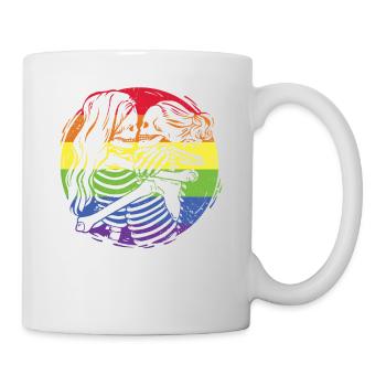 Lesben Gay Pride Bisexuell - Tasse - Weiß - Rechts