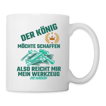 Handwerker König - Tasse - Weiß - Rechts