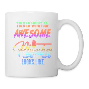 What An Awesome Plumber Looks Like Vapor Wave - Tasse - Weiß - Rechts