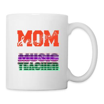 A MOM & A Music Teacher Nothing Scares Me Vapor - Tasse - Weiß - Rechts