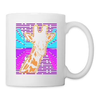Awesome Giraffe Lover Vapor Wave Designs - Tasse - Weiß - Rechts