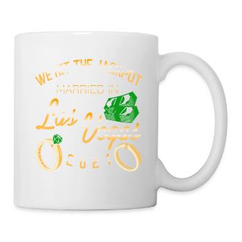 We Hit The Jackpot Married In Las Vegas 2021 Retro - Mug - white - Right