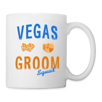 Cool Retro Vegas Groom Squad Vegas Wedding T-Shirt - Tasse - Weiß - Rechts