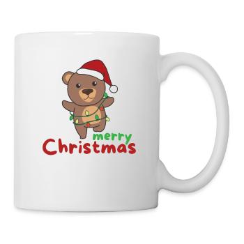 Ours Joyeux Noël Animaux d’hiver Ours - Mug blanc - blanc - Droite