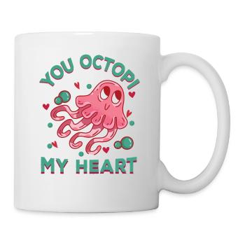 Poulpe Poulpe Tentacule de mer Poulpe Poulpe Poulpe Poulpe - Mug blanc - blanc - Droite