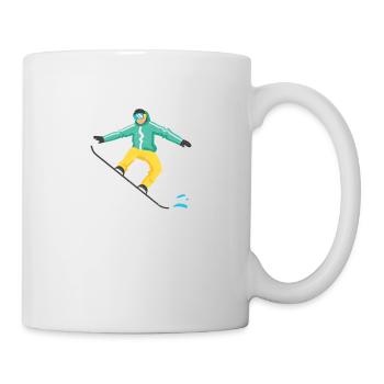 Snowboarding Outdoor Activity Snowboarder Winter - Mug - white - Right