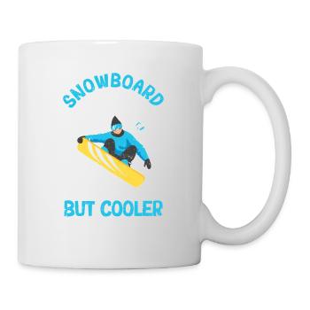 Lustige Snowboarding Daddy Snowboarder Väter Snow - Tasse - Weiß - Rechts