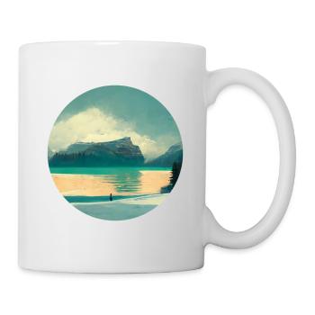 Nature in a circle Wonderful views - Mug - white - Right