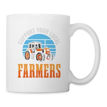 Support your local farmers for everyone - Mug - white - Right