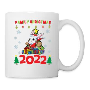 Noël en famille 2022 Drôle d’amoureux de Noël assorti - Mug blanc - blanc - Droite