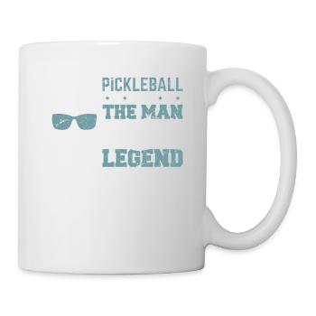 Funny Pickleball Design Guy Men Boys Pickleball Pl - Tasse - Weiß - Rechts