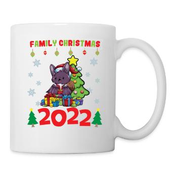 Noël en famille 2022 Drôle d’amoureux de Noël assorti - Mug blanc - blanc - Droite