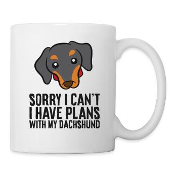 Ich kann leider nicht, ich habe Pläne mit meinem - Tasse - Weiß - Rechts