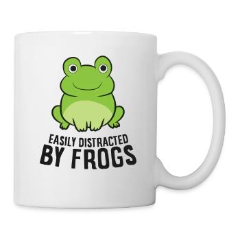 Froschliebhaber leicht abgelenkt durch Frösche - Tasse - Weiß - Rechts