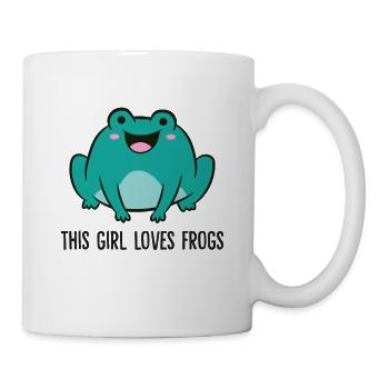 Funny Frog Lover This Girl Loves Frogs - Mug - white - Right