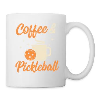Funny Coffee and Pickleball Pickleball Players Wom - Mug - white - Right