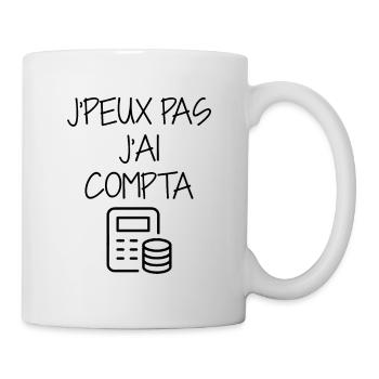 comptable / comptabilité / compter / chiffre - Mug blanc - blanc - Droite