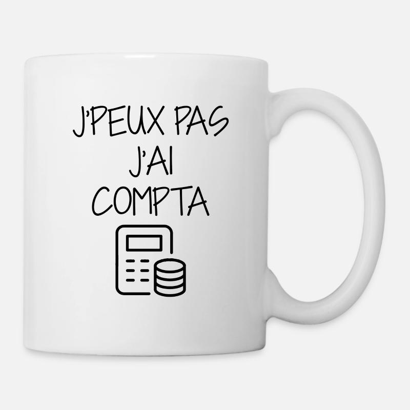 comptable / comptabilité / compter / chiffre - Mug blanc - blanc