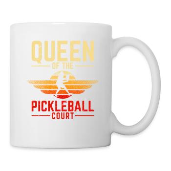 Pickleball Paddle Pickleball Court Queen Retro Vin - Mug - white - Right