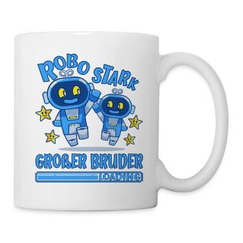 Big Brother Robot Siblings Offspring Idea - Mug blanc - blanc - Droite