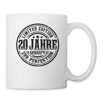 20. Geburtstag Limited Edition Lustig 20 Jahre - Tasse - Weiß - Rechts