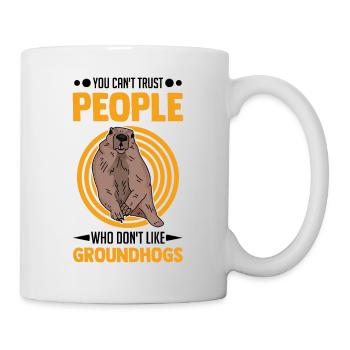 Marmotte Marmotte Marmotte de la forêt Marmotte - Mug blanc - blanc - Droite