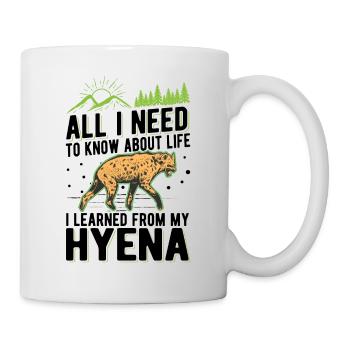Hyäne Geschenk Erdwolf Hyena - Tasse - Weiß - Rechts