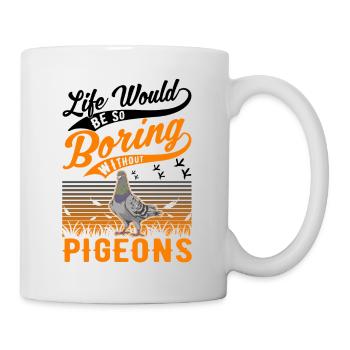 Pigeon Gift Pigeon Fancier City Pigeon Carrier Pigeon - Mug - white - Right
