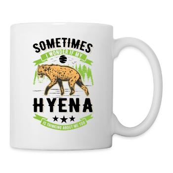 Hyäne Geschenk Erdwolf Hyena - Tasse - Weiß - Rechts