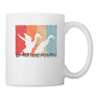 Indian Running Duck Retro Bottle Duck Vintage - Mug - white - Right