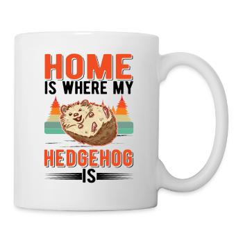 La maison est l’endroit où se trouve mon hérisson - Mug blanc - blanc - Droite