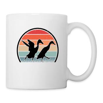Indian Running Duck Retro Bottle Duck Vintage - Mug - white - Right