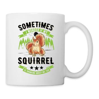 Écureuil Cadeau Écureuil Gris - Mug blanc - blanc - Droite