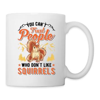 Écureuil Cadeau Écureuil Gris - Mug blanc - blanc - Droite