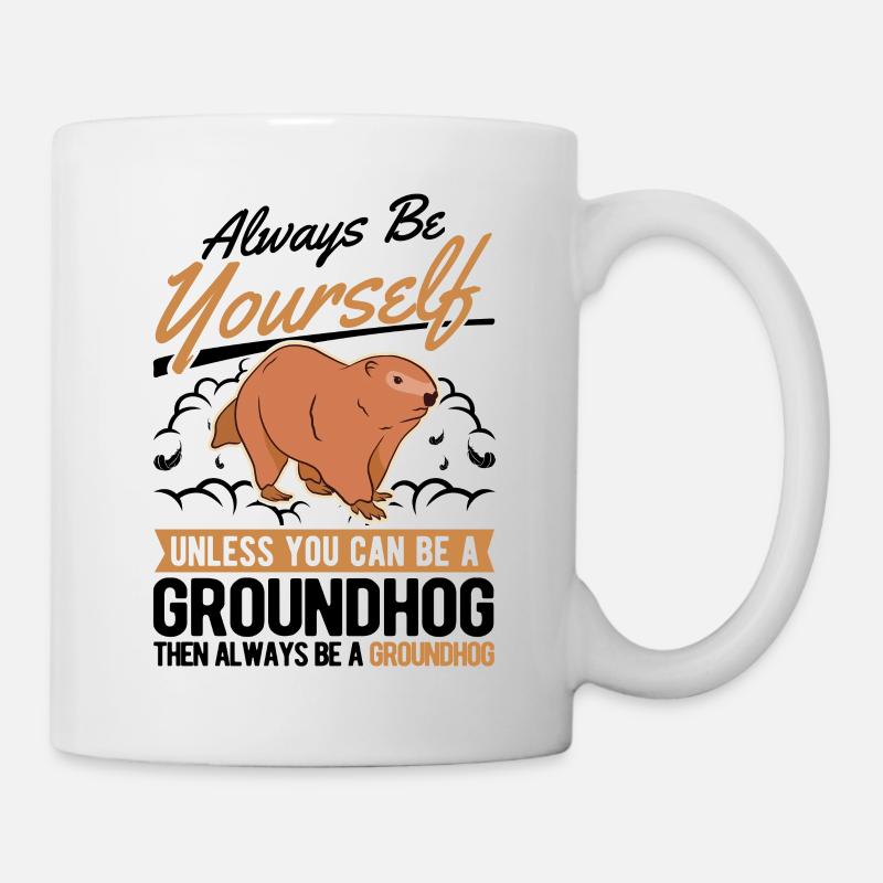 Marmotte Marmotte Marmotte de la forêt Marmotte - Mug blanc - blanc