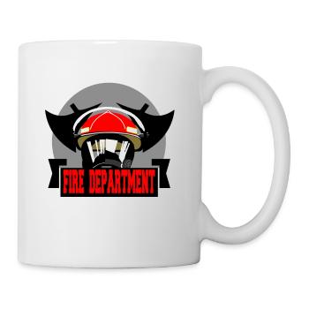 Firefighter's helmet - Mug - white - Right