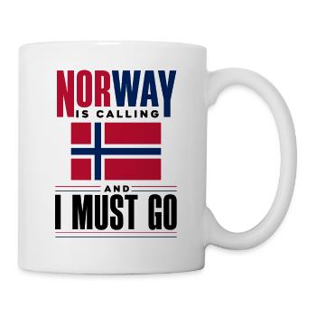La Norvège appelle et je dois aller Norvège Norvégien - Mug blanc - blanc - Droite