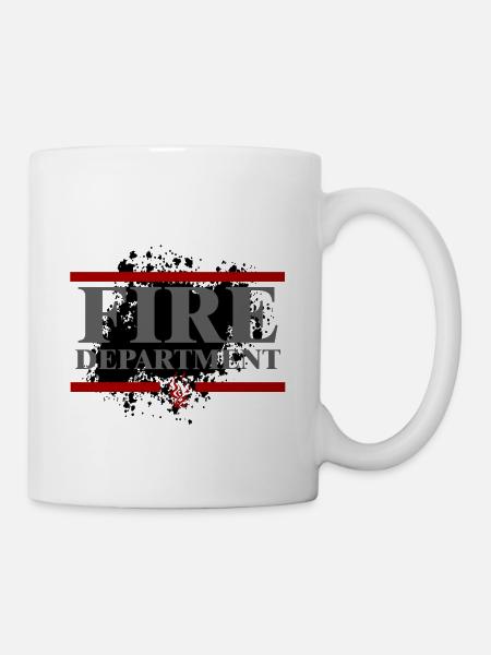Feuerwehr - Tasse - Weiß