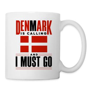 Denmark Danish Denmark Flag Denmark Is Calling - Mug - white - Right