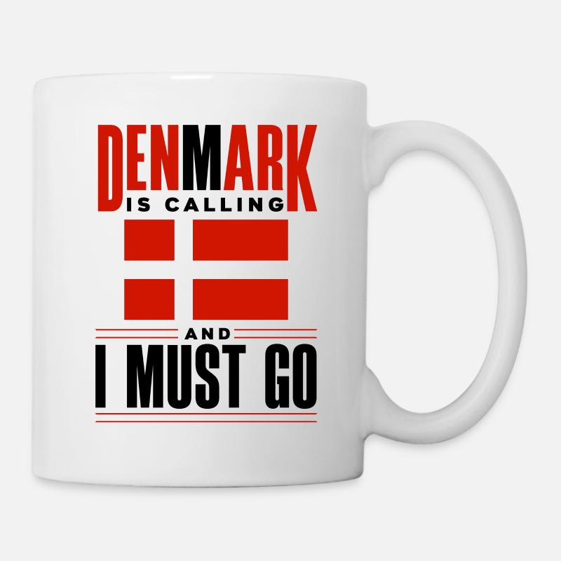 Dänemark Dänemark Dänemark Flagge Dänemark ruft - Tasse - Weiß