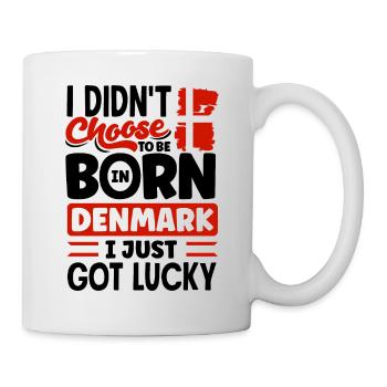 Denmark Danish Denmark Flag I Just Got Lucky - Mug - white - Right