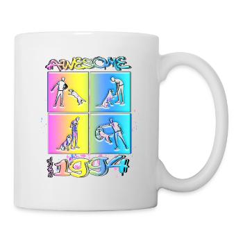 Awesome since 1994. Agility, Hundetraining - Mug - white - Right