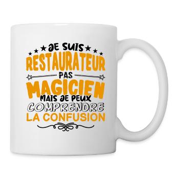 Restaurateur pas Magicien | le Meilleur Restaurat - Mug blanc - blanc - Droite